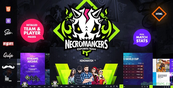 Necromancers v1.4.0 - eSports Team HTML Template