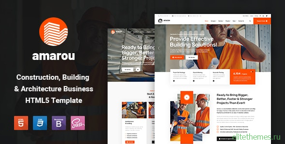 Amarou v1.0.0 - Construction and Building HTML5 Template