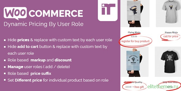 Woocommerce Dynamic Pricing By User Role v1.4
