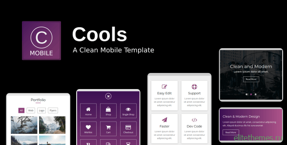 Cools v1.0 - A Clean Mobile Template