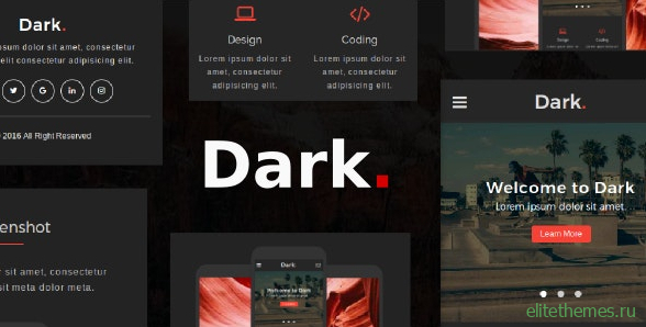 Dark v1.0 - Multipurpose Mobile Template