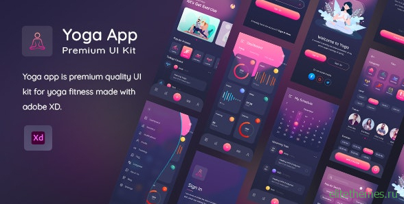 Yogaa App v1.0 - Premium UI Kit For XD