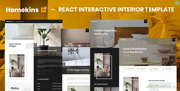 Homekins v1.0 - React Interactive Interior Template