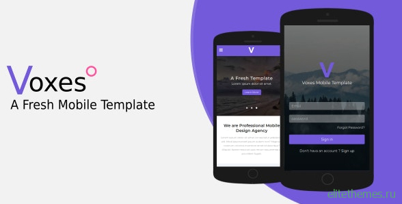 Voxes v1.0 - A Fresh Mobile Template