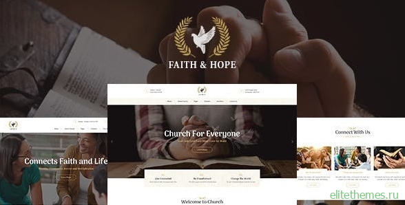 Faith & Hope v1.2.3 - A Modern Church & Religion Non-Profit WordPress Theme