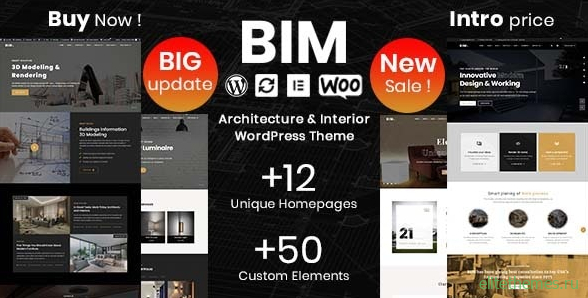 BIM v1.0.7 - Architecture & Interior Design Elementor WordPress Theme