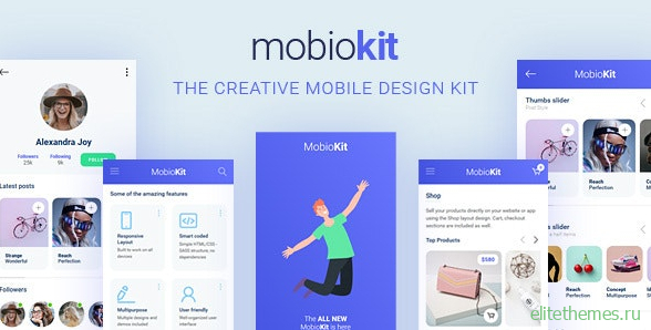 Mobiokit v1.0 - HTML Mobile UI Kit
