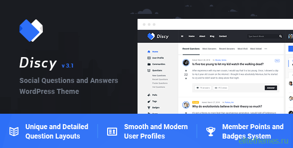 Discy v4.4.1 - Social Questions and Answers WordPress Theme