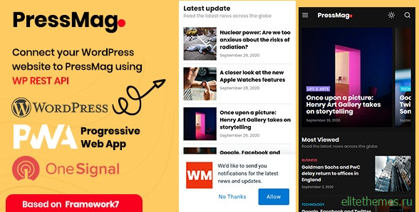 PressMag v1.0 - News & Magazine PWA Mobile Template
