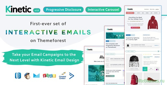 Kinetic v1.0 - Interactive Emails + Robust Editor