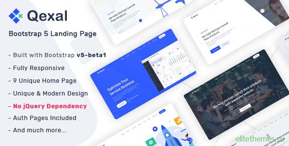 Qexal v1.2 - Bootstrap 5 Landing Page Template
