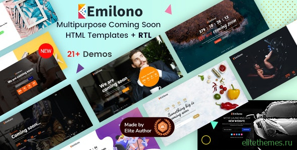 Emilono v1.0 - Coming Soon HTML Template