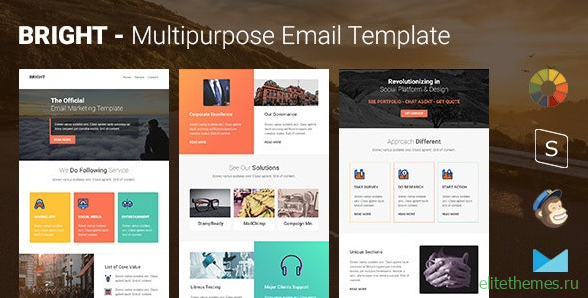Bright v1.0 - Multipurpose Responsive Email Template