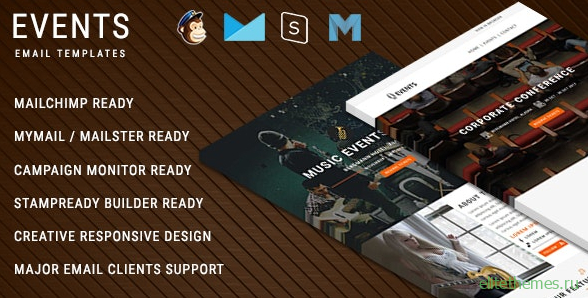 EVENTS v1.0 - Multipurpose Responsive Email Templates With Online StampReady Builder Acces