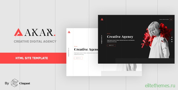 Akar v1.0 – Creative Digital & Marketing Agency OnePage Template