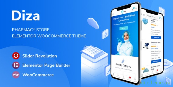 Diza v1.1.3 - Pharmacy Store Elementor WooCommerce Theme
