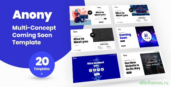 Anony v1.0 – Coming Soon HTML5 Template