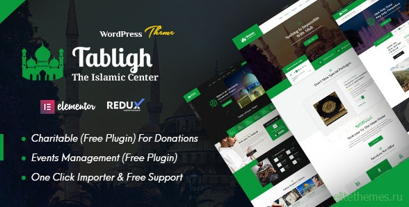 Tabligh v1.0 - Islamic Institute & Mosque WordPress Theme