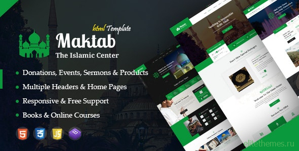 Maktab v1.0 - Islamic Institute Responsive HTML Template