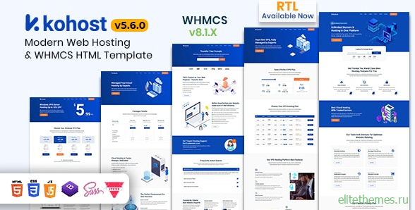 Kohost v5.6.6 - Modern Web Hosting & WHMCS Template