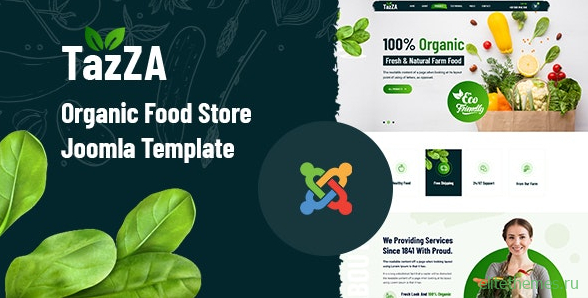 TazZA v1.0 - Organic Food Store Joomla Template