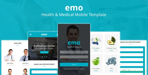Emo v1.0 - Health & Medical Mobile Template