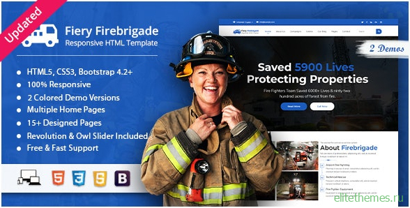 Fiery v1.0 - Fire Brigade Responsive HTML Template