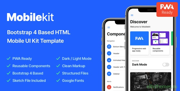 Mobilekit v2.5 - Bootstrap 4 Based HTML Template