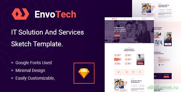 EnvoTech v1.0 - IT Solution and Services Sketch Template