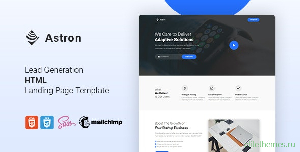 Astron v1.0 - Lead Generation HTML Landing Page Template