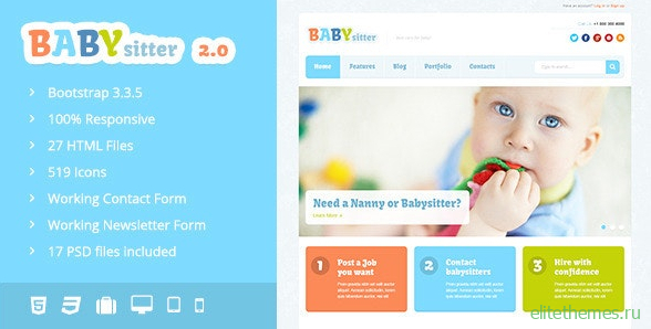 Babysitter v2.0 - Responsive HTML Template