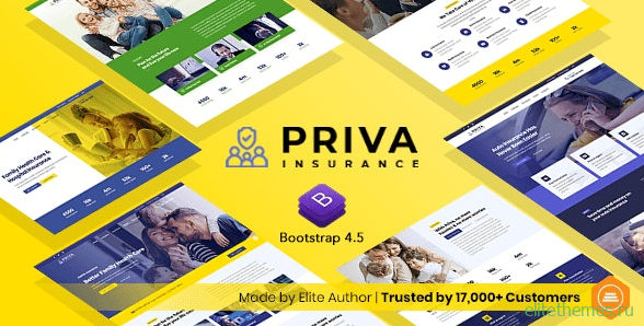 Priva v1.0 - Insurance Company Website Template + RTL Support