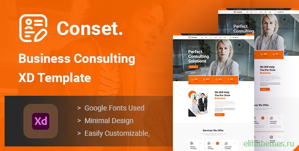 Conset v1.0 - Business Consulting XD Template