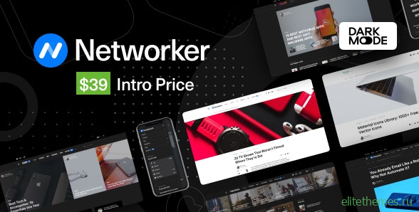 Networker v1.0.5 - Tech News WordPress Theme with Dark Mode