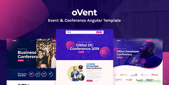 Ovent v1.0 - Angular 10 Event Conference & Meetup Template