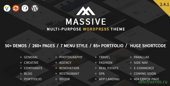 Massive v2.4.1 - Responsive Multi-Purpose WordPress Theme