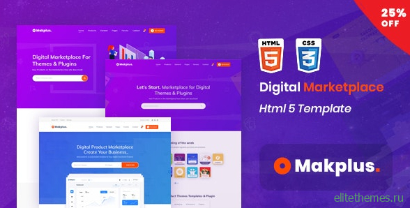 Makplus v1.0 - Digital Marketplace HTML5 Template