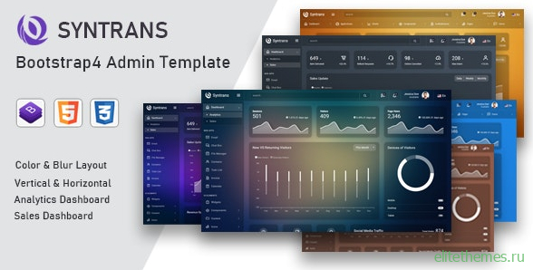 Syntrans v1.0 - Bootstrap4 Admin Template