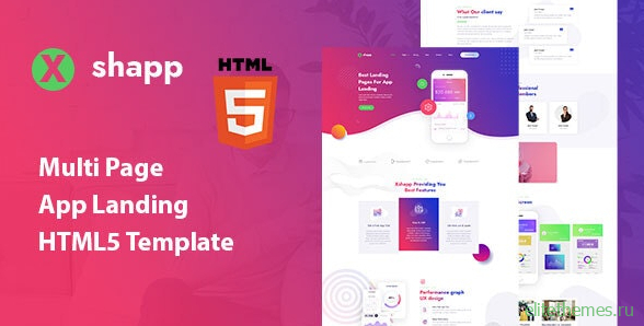 Xshapp v1.0 - Multipage App Landing HTML5 Template
