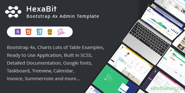 HexaBit v1.0 - Responsive Bootstrap Admin Template & UI KIT