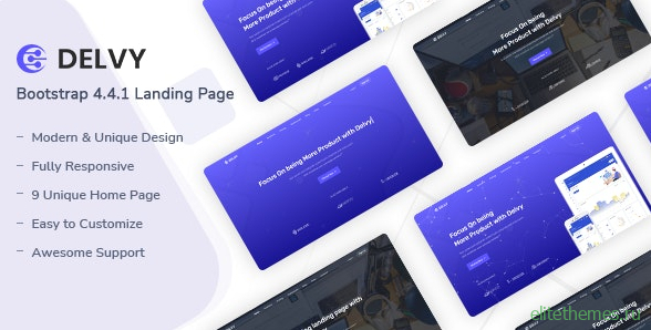 Delvy v1.0 - Responsive Landing Page Template