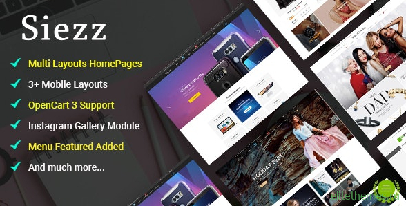 Siezz v1.0.0 – Multi-purpose OpenCart 3 Theme ( Mobile Layouts Included)