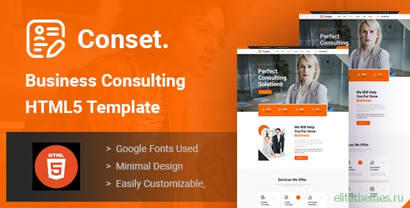 Conset v1.0 – Business Consulting HTML5 Template