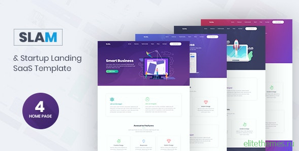 Slam v1.0 – Startup and SaaS Template